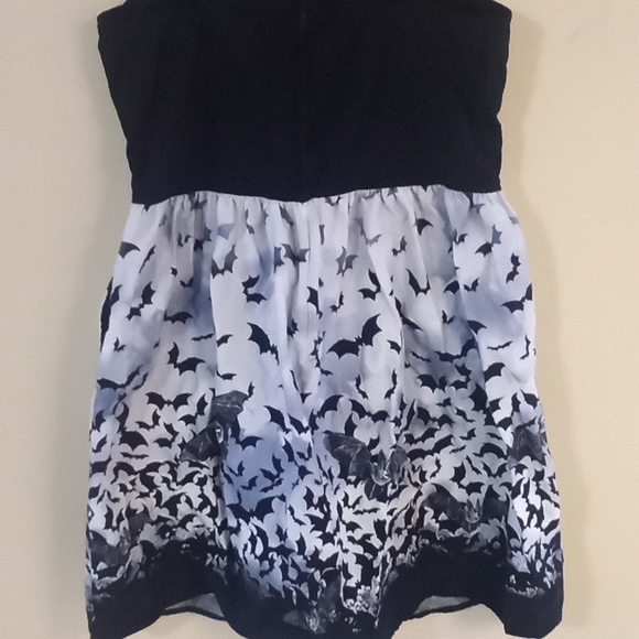 Pin-up Style Bat Print Mini Dress - Picture 3 of 3